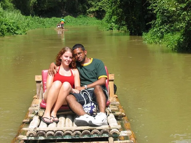 Rafting on the Martha Brae