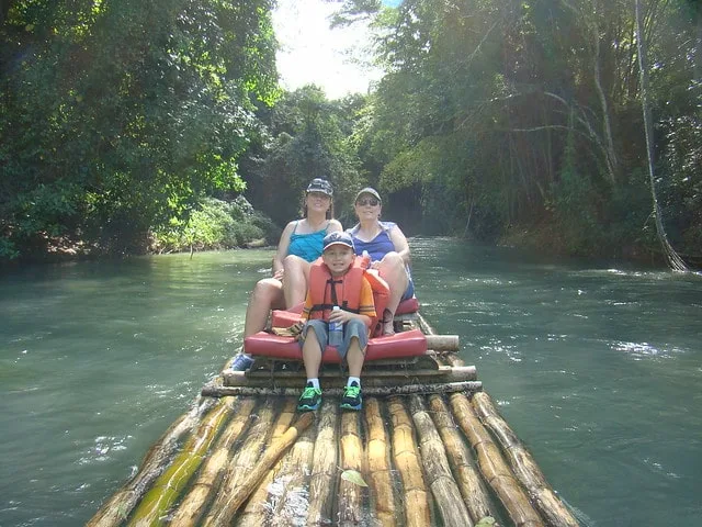 Rafting on the Martha Brae