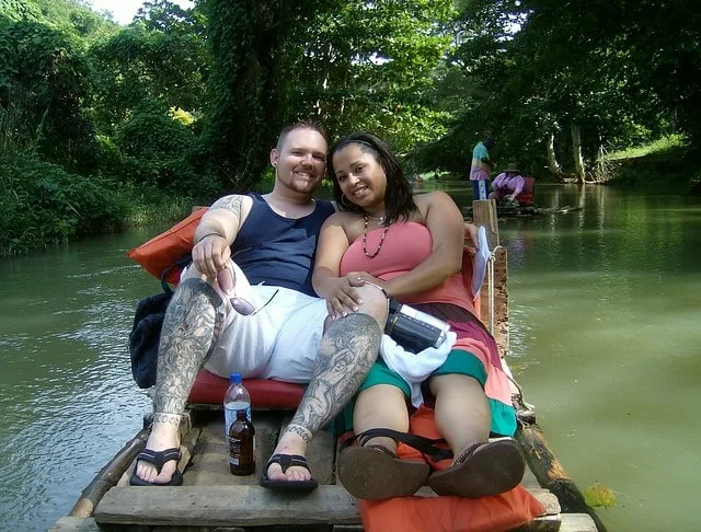 Rafting on the Martha Brae