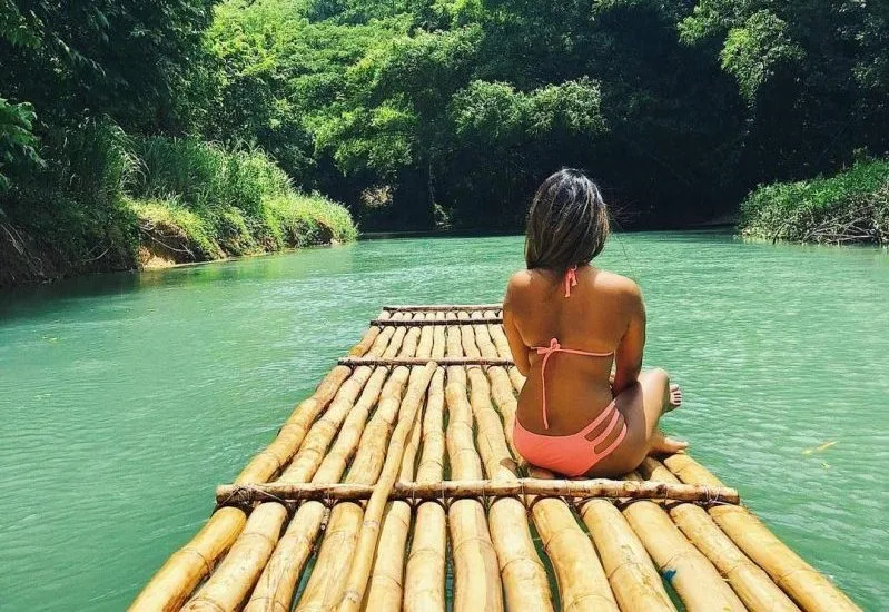 Rafting on the Martha Brae