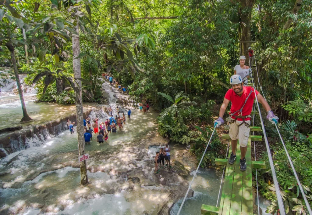 Dunn’s River Falls Climb & Falls Flyer Zipline Adventure